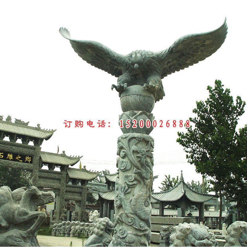 老鹰大展宏图石雕