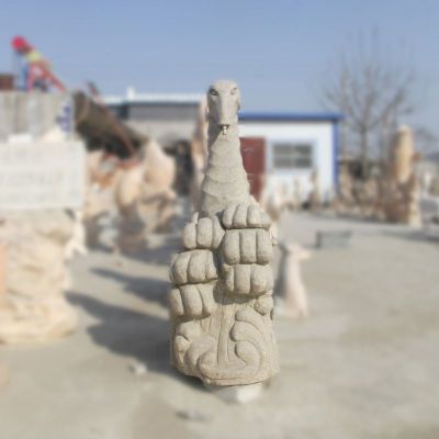 海马石雕，大理石喷水海马雕塑