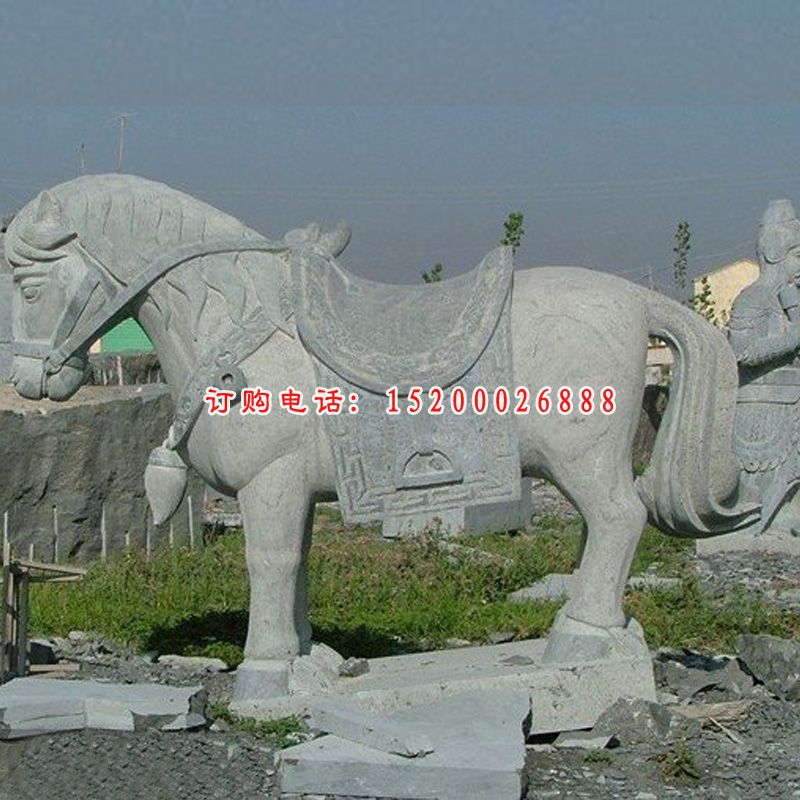 石雕马，仿古石雕马 (3)