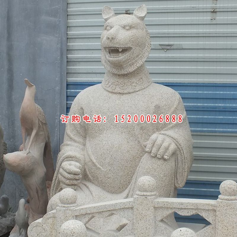 十二生肖石雕，大理石十二生肖雕塑 (1)