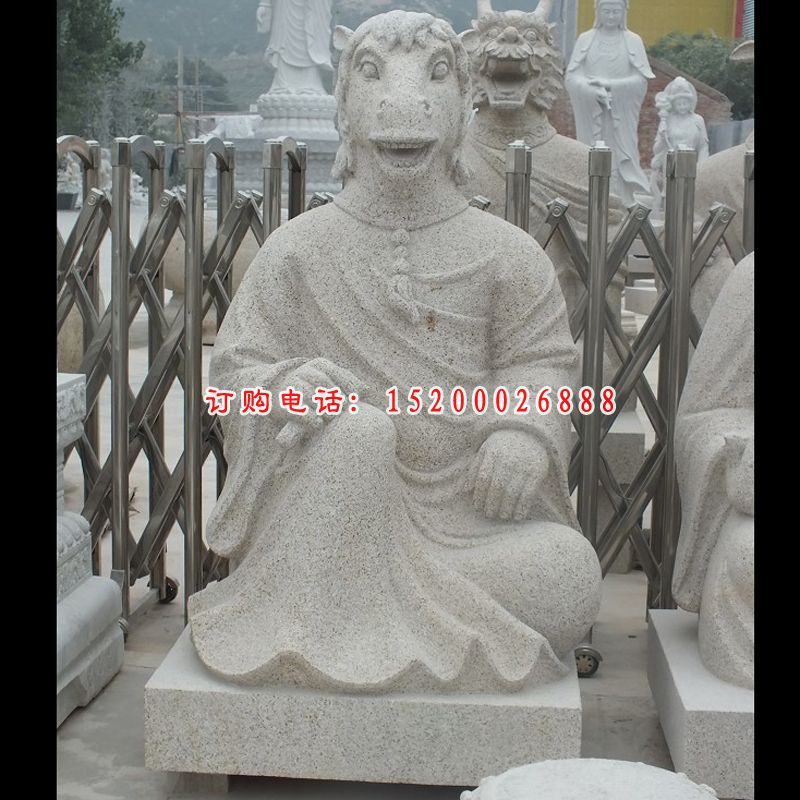 十二生肖石雕，大理石十二生肖雕塑 (4)