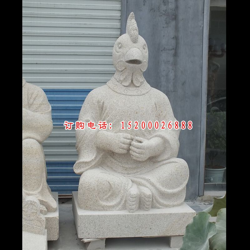 十二生肖石雕，大理石十二生肖雕塑 (5)