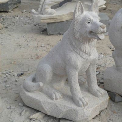 十二生肖狗石雕公园动物石雕