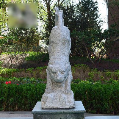 老虎下山石雕公园动物石雕