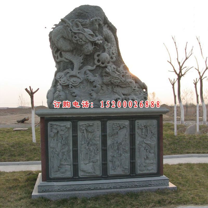 大理石十二生肖，公园动物石雕 (10)