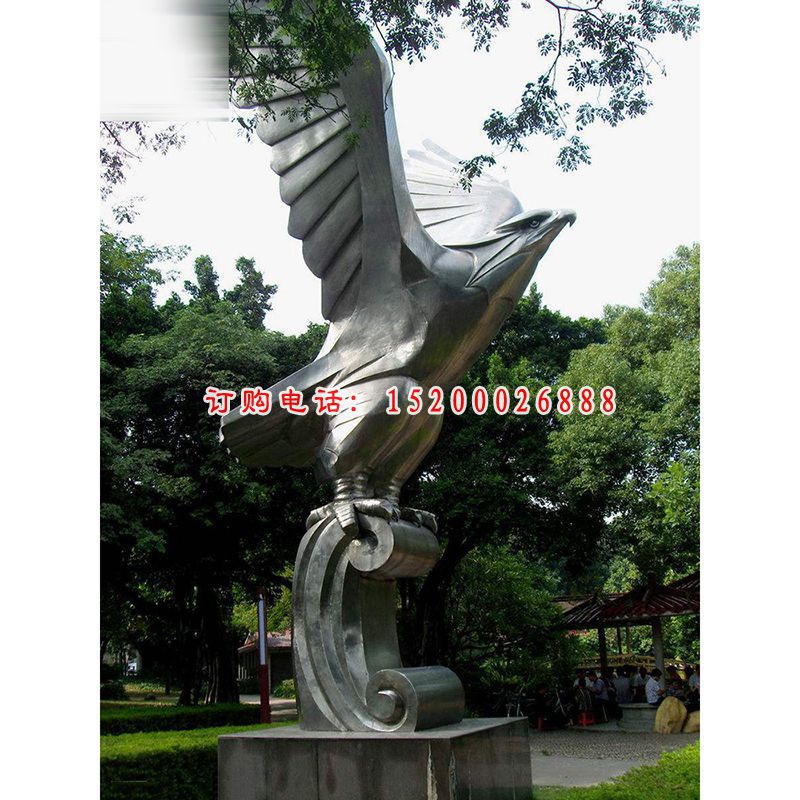 不锈钢飞鹰  广场景观雕塑