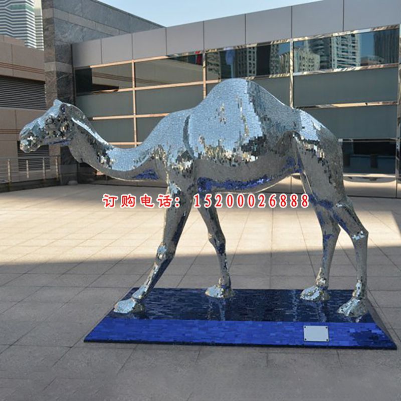 不锈钢骆驼雕塑，广场动物不锈钢雕塑