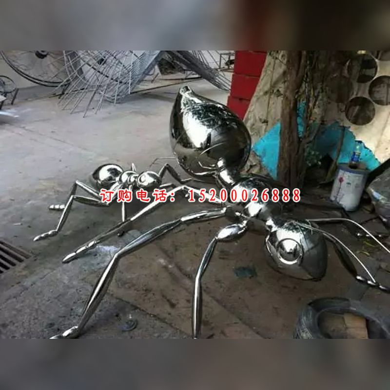 不锈钢蚂蚁雕塑，