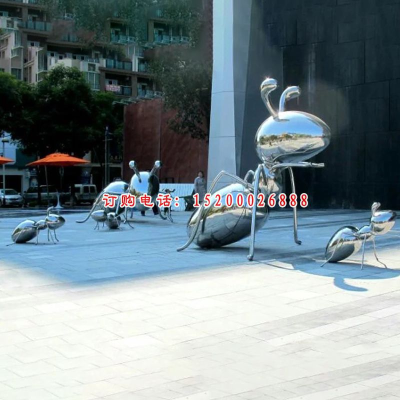 不锈钢蚂蚁雕塑，广场不锈钢蚂蚁雕塑