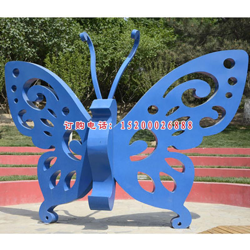 不锈钢蝴蝶  公园景观雕塑 (1)