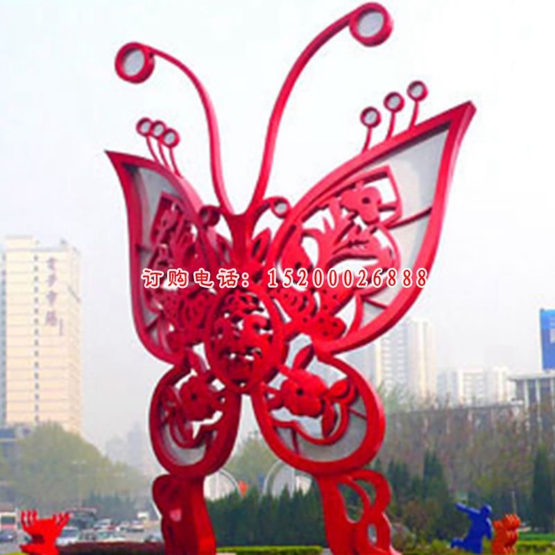 不锈钢剪纸蝴蝶   广场景观雕塑