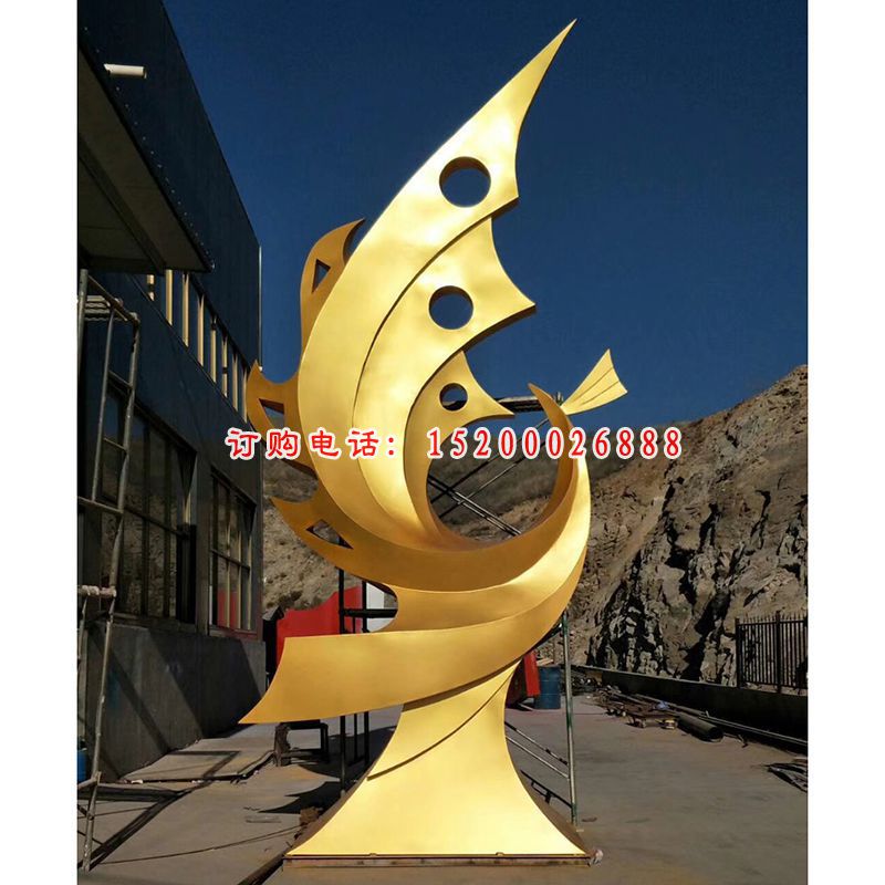 不锈钢白鸽抽象  公园景观雕塑
