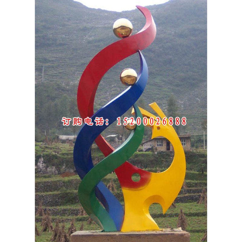 不锈钢抽象雕塑，广场不锈钢雕塑