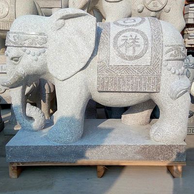 吉祥大象石雕 大理石门口吉祥如意象