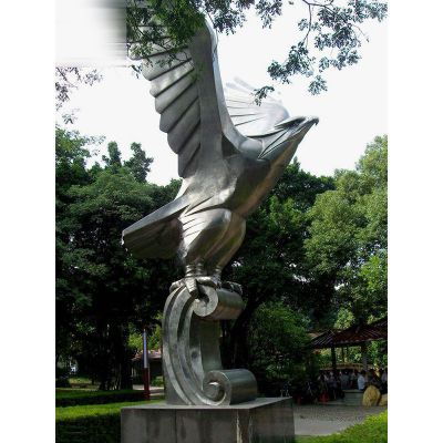 不锈钢飞鹰  广场景观雕塑