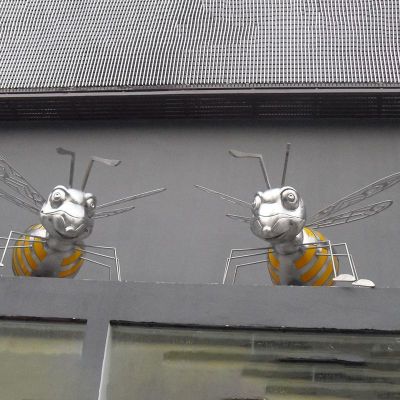 不锈钢蜜蜂，不锈钢动物雕塑