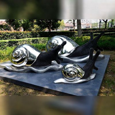 不锈钢蜗牛雕塑