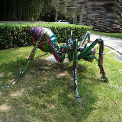 蜘蛛雕塑不锈钢动物雕塑