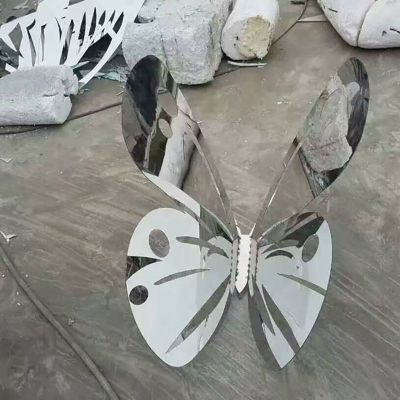 镜面不锈钢蝴蝶雕塑