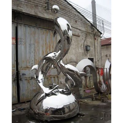 不锈钢海豚雕塑，广场不锈钢雕塑