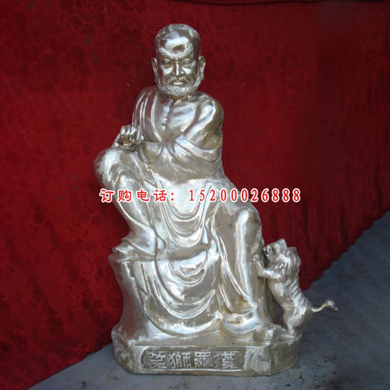 十八罗汉铜雕，铸铜十八罗汉雕塑 (16)