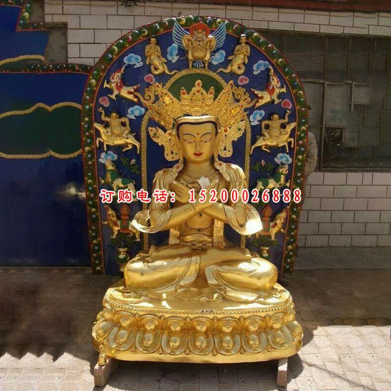 莲花生大师铜雕，西藏密宗佛像铜雕 (3)