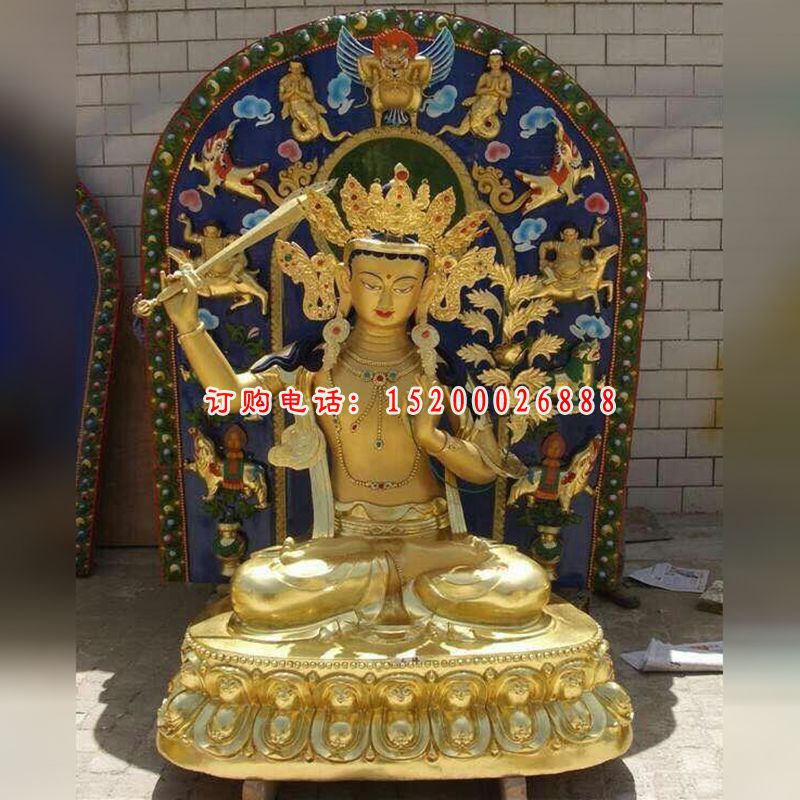 莲花生大师铜雕，西藏密宗佛像铜雕 (4)