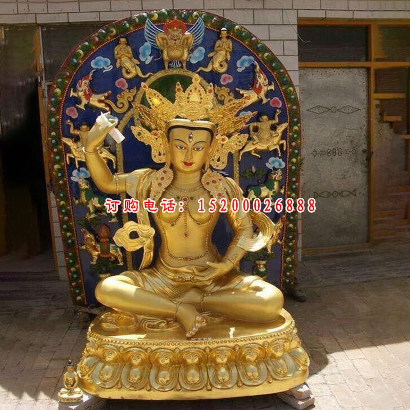 莲花生大师铜雕，西藏密宗佛像铜雕 (6)