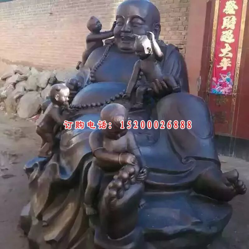 弥勒佛铜雕，笑面佛(1)