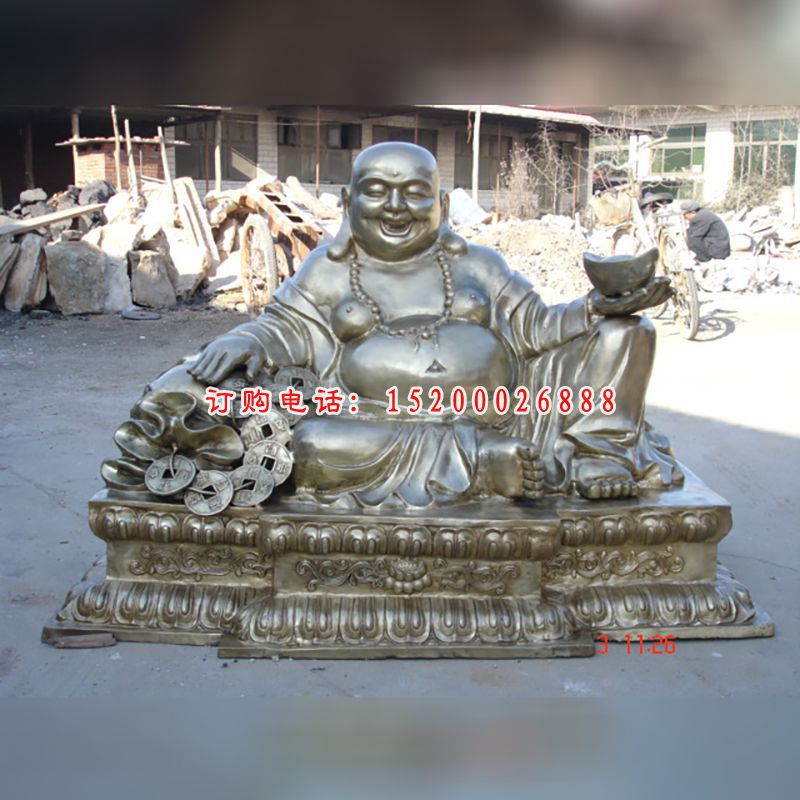 铜雕弥勒佛雕塑 (3)