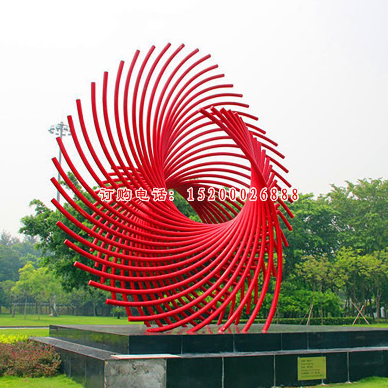 公园景观雕塑，不锈钢抽象雕塑 (3)