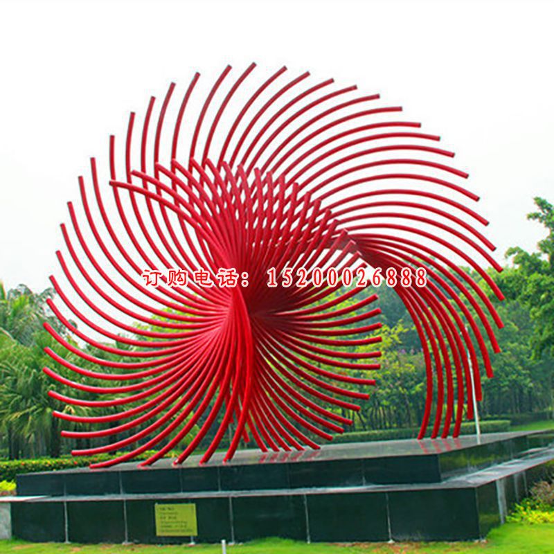 公园景观雕塑，不锈钢抽象雕塑 (4)