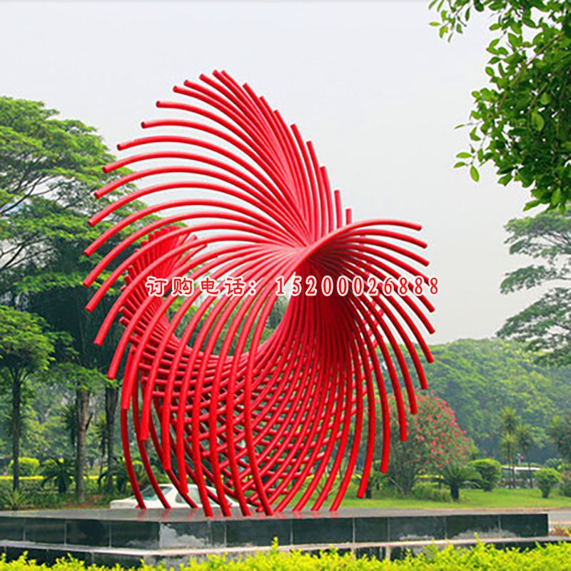 公园景观雕塑，不锈钢抽象雕塑 (5)