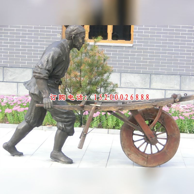 酿酒铜雕，广场小品铜雕塑 (7)