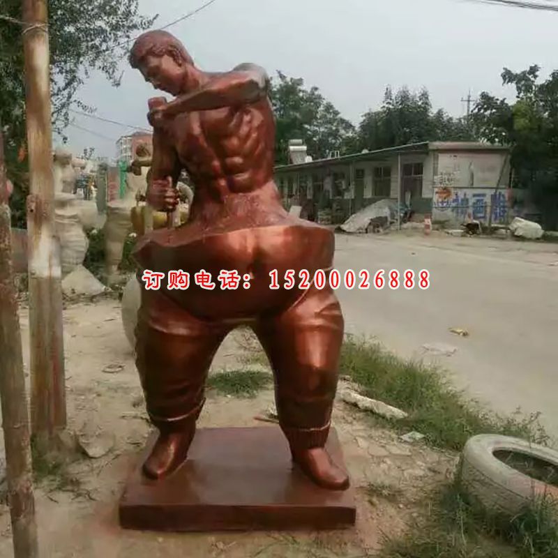 抽象人铜雕，广场人物铜雕