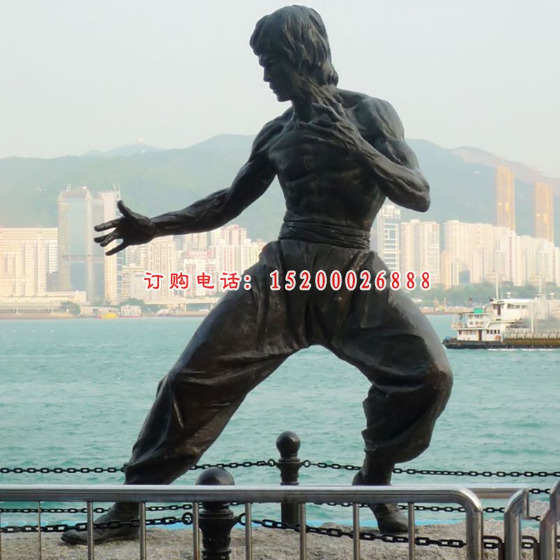 李小龙铜雕，电影名人铜雕