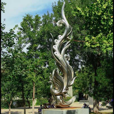凤凰雕塑，公园不锈钢雕塑