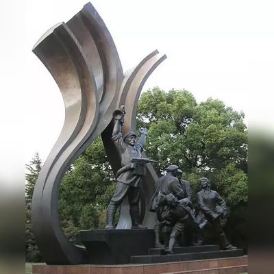 红军胜利铜雕，广场景观铜雕