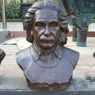 爱因斯坦铜雕像，校园名人铜雕像