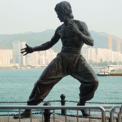 李小龙铜雕，电影名人铜雕