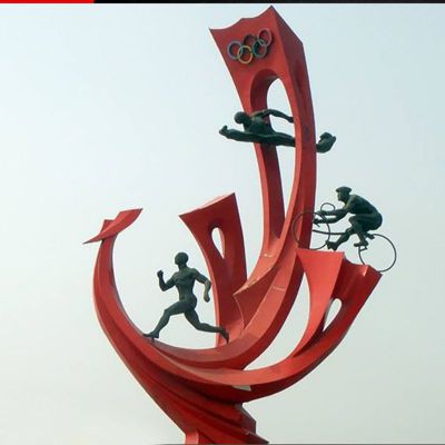 不锈钢奥运海浪  广场景观雕塑 