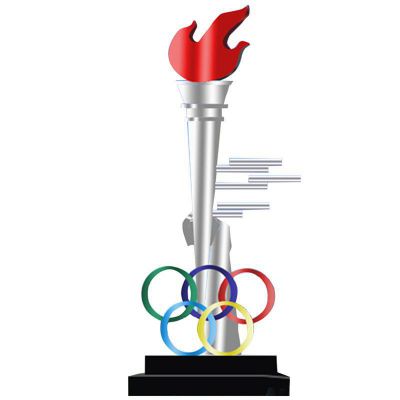 不锈钢奥运之火雕塑 体育公园不锈钢雕塑 