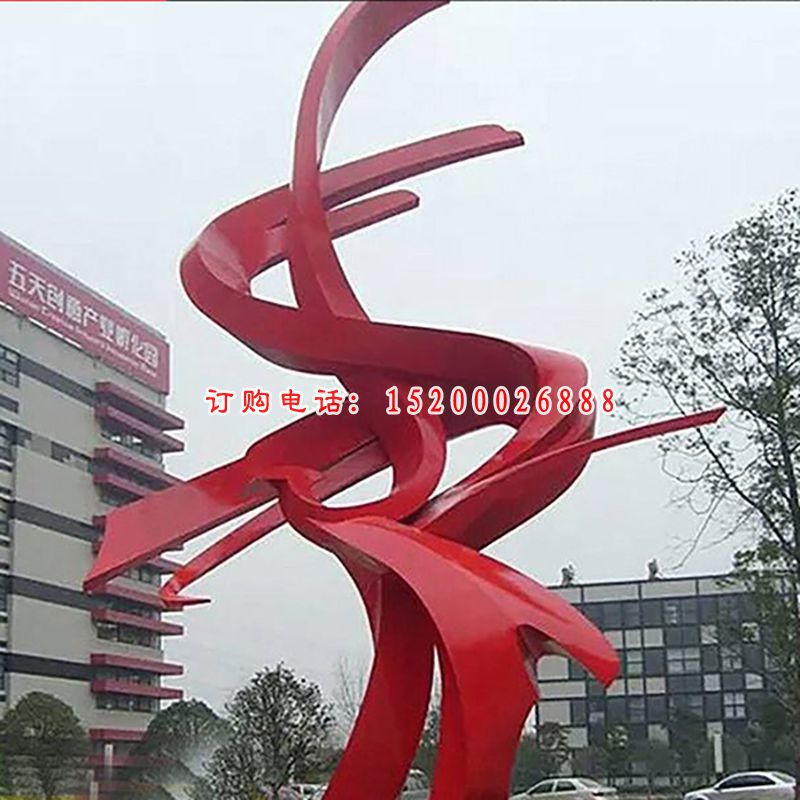 不锈钢飘带   广场景观摆件 (1)