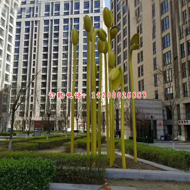 不锈钢抽象雕塑  别墅景观雕塑