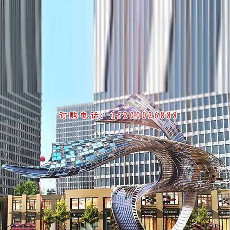 不锈钢海浪  城市景观雕塑