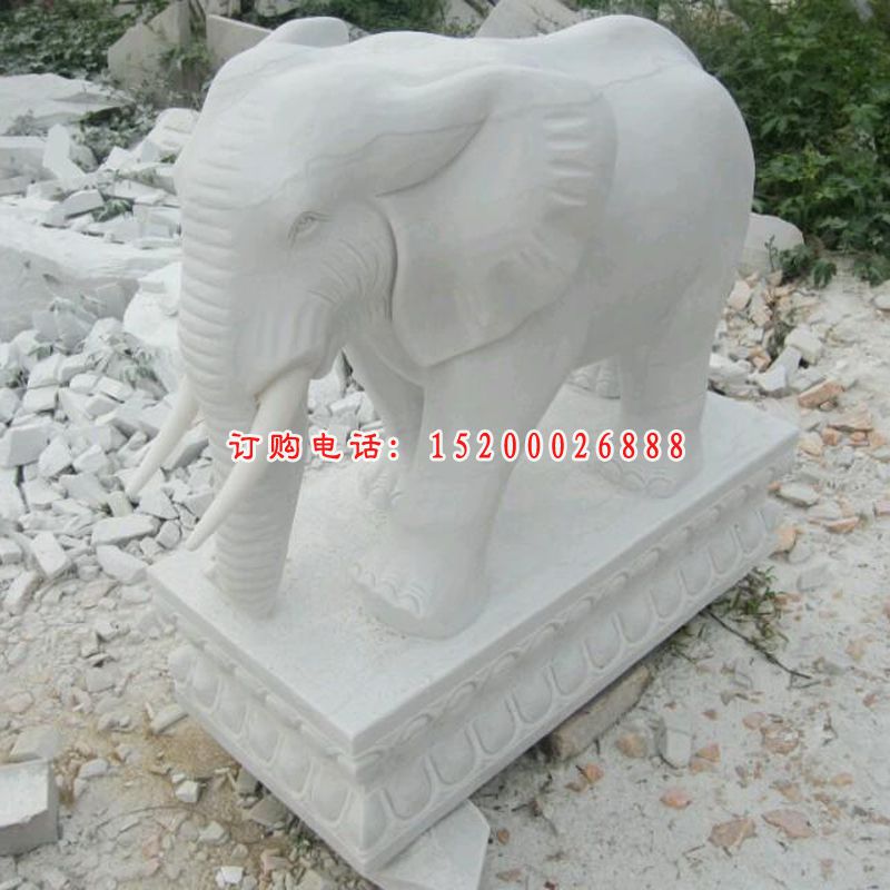石头大象，石雕大象雕塑 (1)