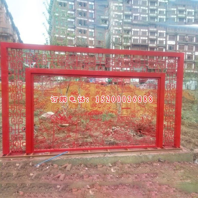 不锈钢剪纸画雕塑，广场不锈钢雕塑