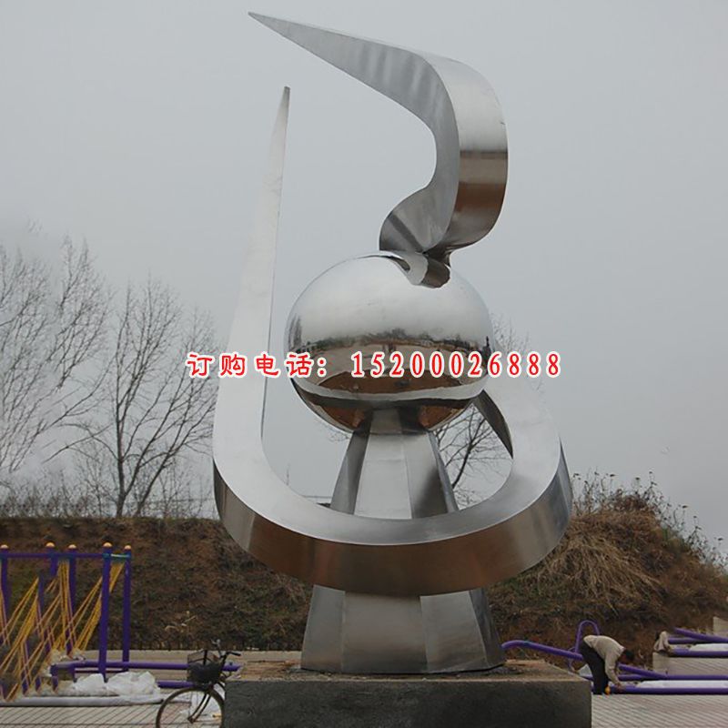 不锈钢抽象雕塑，公园抽象不锈钢雕塑