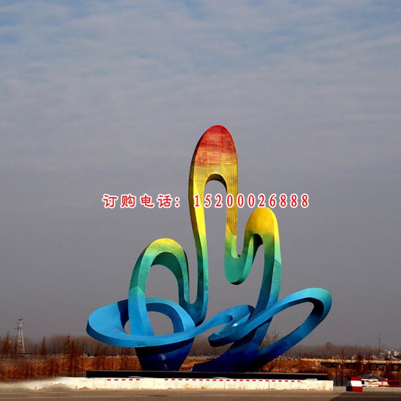 大型不锈钢雕塑，广场不锈钢雕塑 (3)
