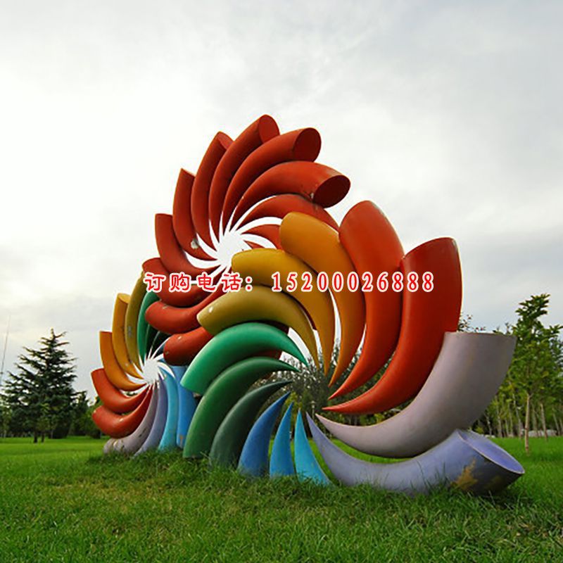 不锈钢烟花雕塑，不锈钢景观雕塑 (2)